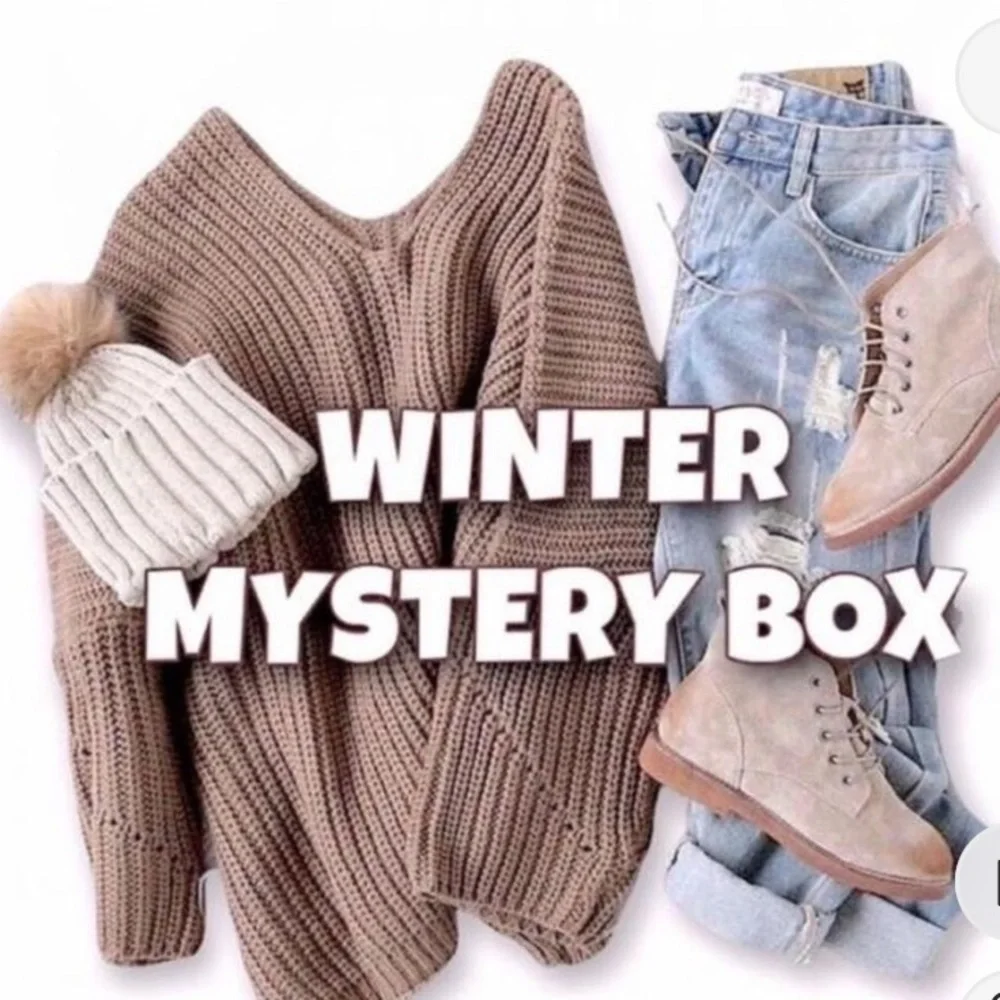 Winter 10 pieces mystery clothing boutique box women clothing and jewelry